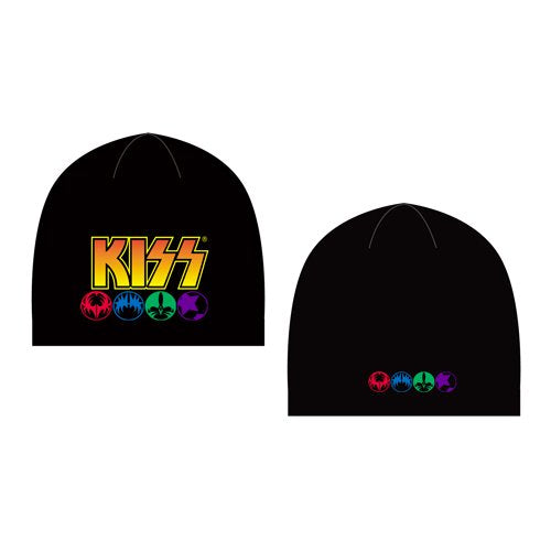 KISS Unisex Beanie Hat: Logo & Icons