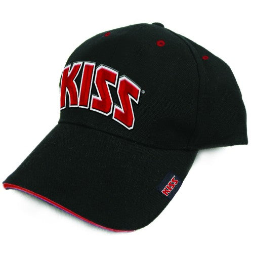 KISS Unisex Baseball Cap: Red on White Logo (German Market)