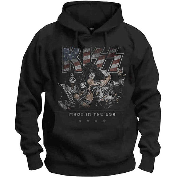 KISS Unisex Pullover Hoodie: Made in the USA 