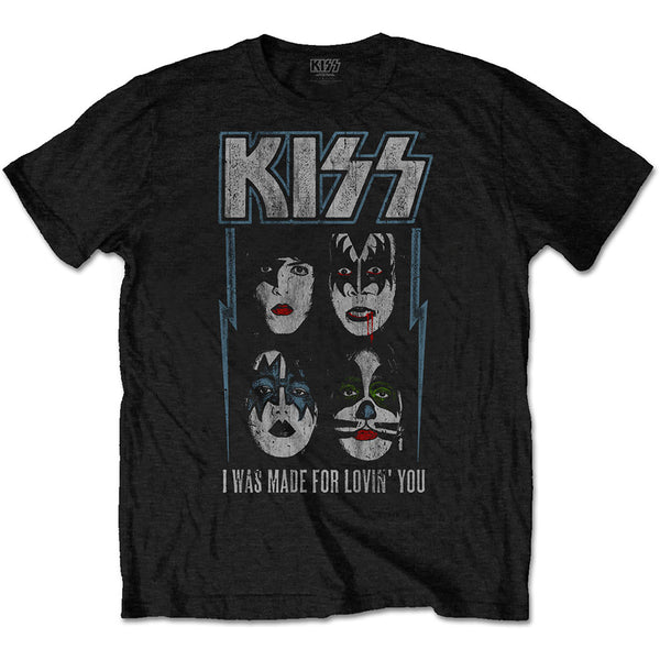 KISS Unisex Tee: Made For Lovin' You 