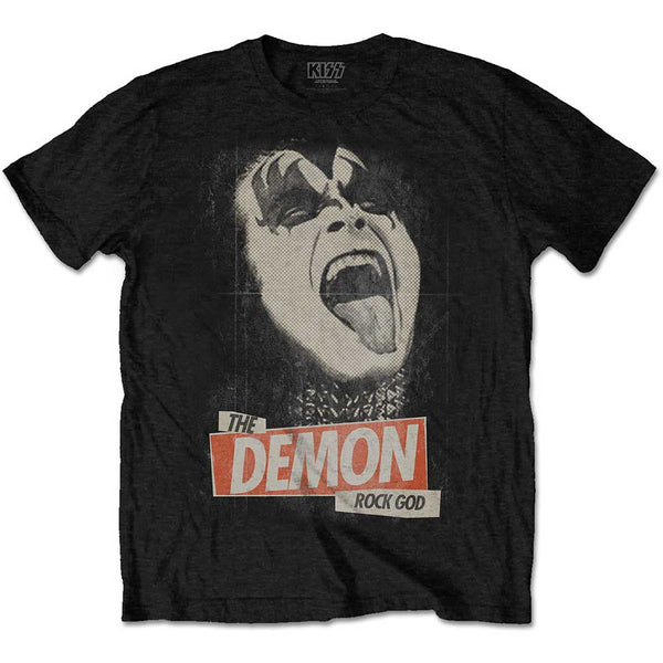 KISS Unisex Tee: The Demon Rock 