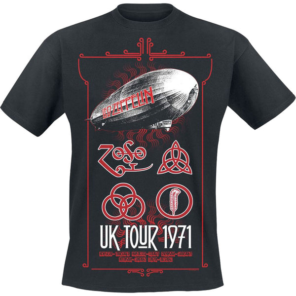 Led Zeppelin Unisex Tee: UK Tour '71. 
