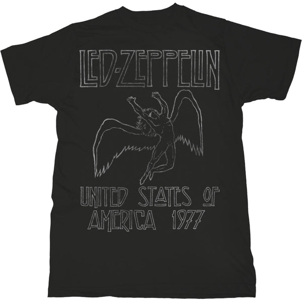 Led Zeppelin Unisex Tee: USA '77. 