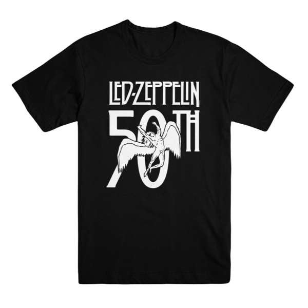 Led Zeppelin Unisex Tee: 50th Anniversary 