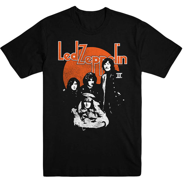Led Zeppelin Unisex Tee: Orange Circle 