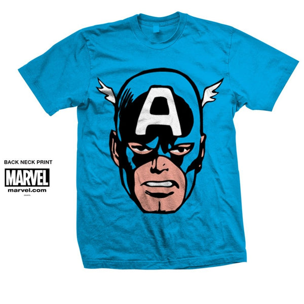 Marvel Comics Unisex Tee: Captain America Big Head 