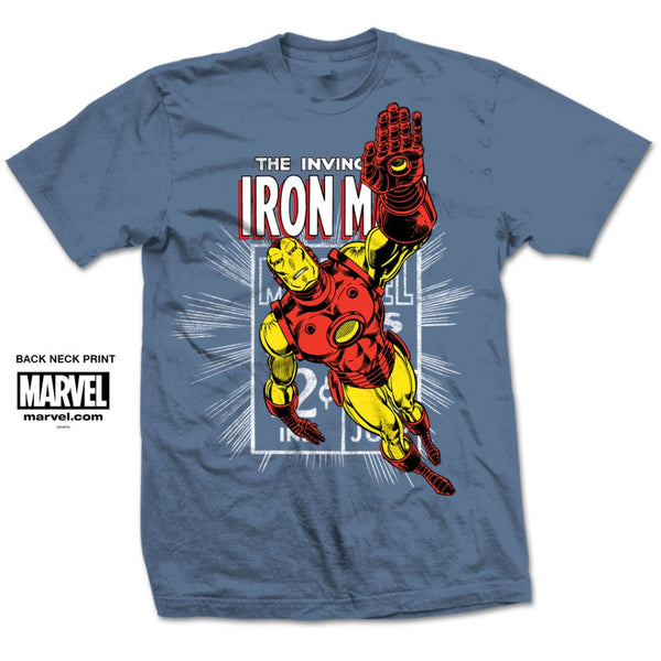 Marvel Comics Unisex Tee: Iron Man Stamp 