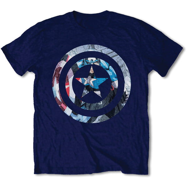 Marvel Comics Unisex Tee: Captain America Knock-out 