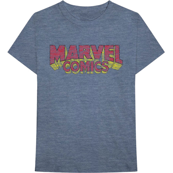 Marvel Comics Unisex Tee: Distressed Logo 