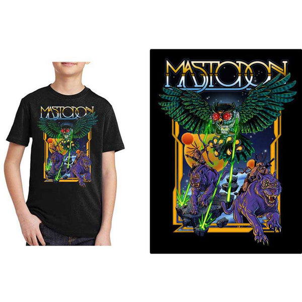 Mastodon Kids Tee: Space Owl (13 - 14 Years)