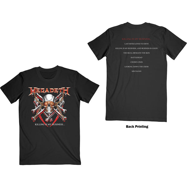 Megadeth Unisex Tee: Killing Is My Business (Back Print) 