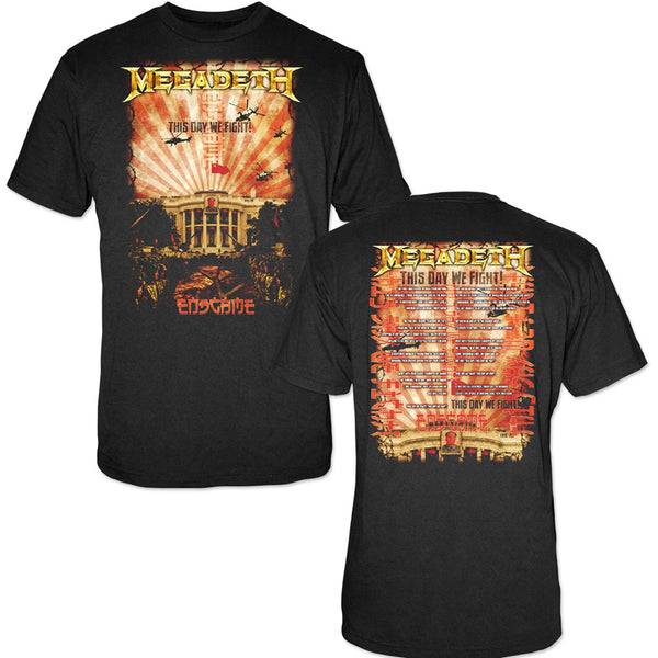Megadeth Unisex Tee: China Whitehouse (Back Print) 