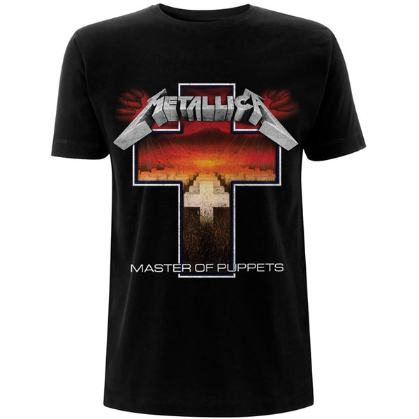 Metallica Unisex Tee: Master of Puppets Cross 