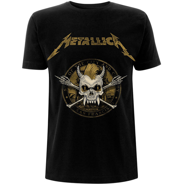 Metallica Unisex Tee: Scary Guy Seal 