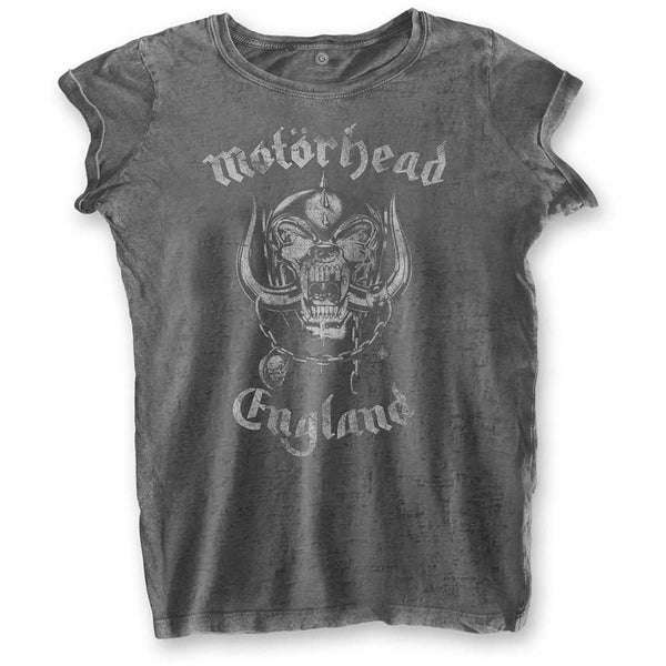Motorhead Ladies Tee: England (Burn Out) 