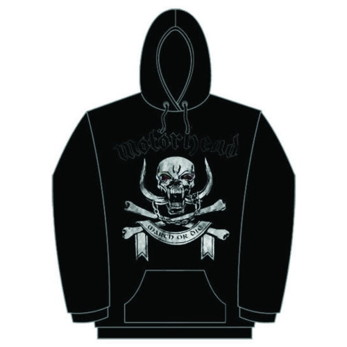 Motorhead Unisex Pullover Hoodie: March or Die 