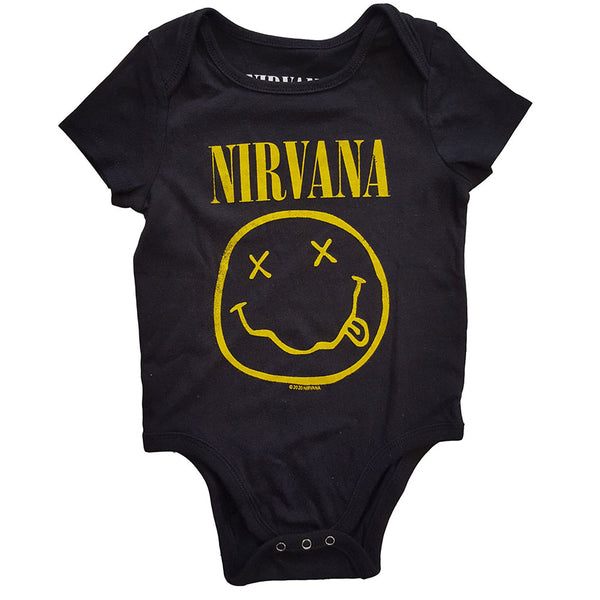 Nirvana Kids Baby Grow: Yellow Smiley (24 Months)