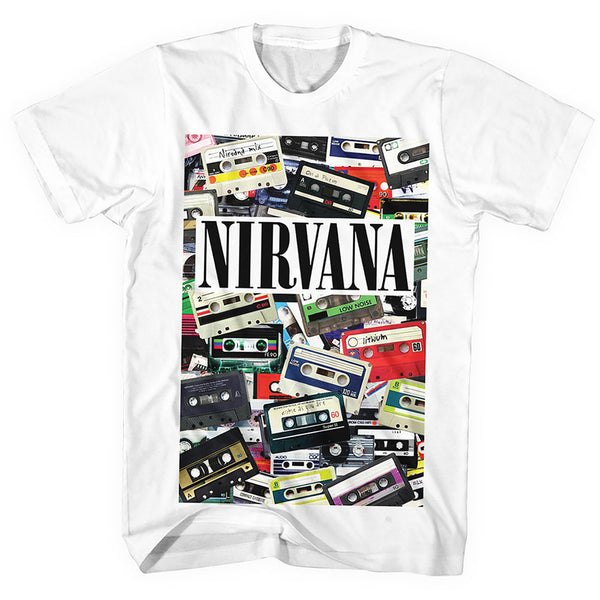 Nirvana Unisex Tee: Cassettes 