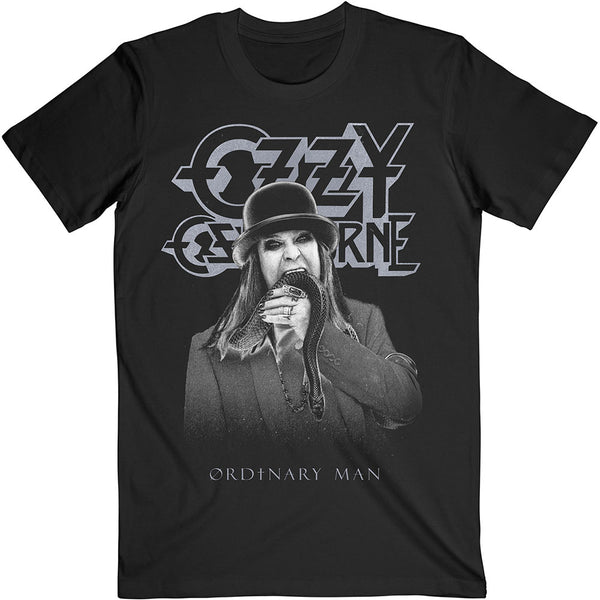 Ozzy Osbourne Unisex Tee: Ordinary Man Snake Ryograph 