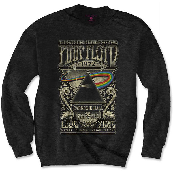 Pink Floyd Unisex Sweatshirt: Carnegie Hall Poster (XX-Large)