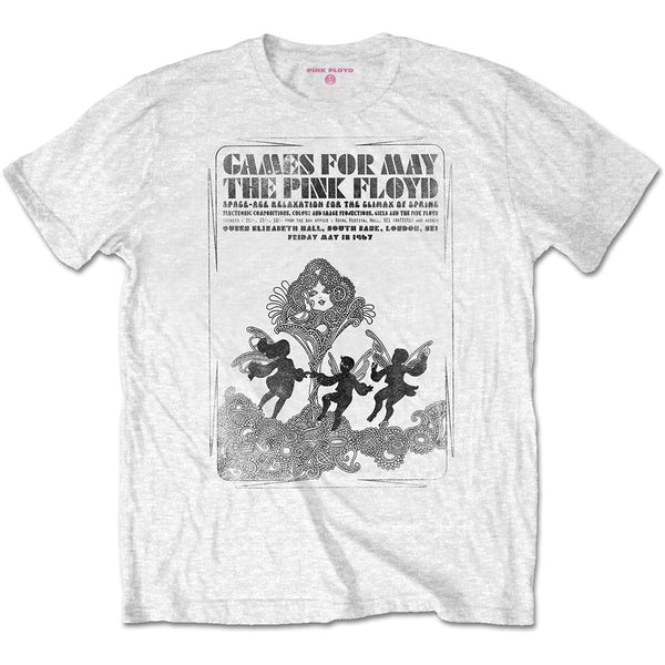 Pink Floyd Unisex Tee: Games For May B&W (XX-Large)