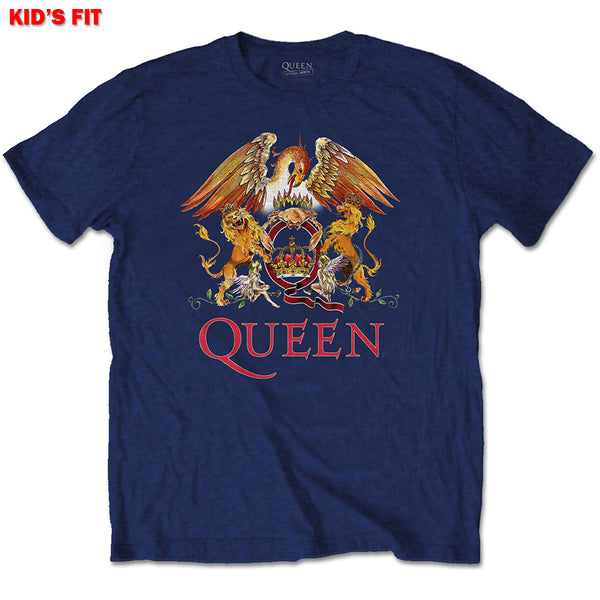 Queen Kids Tee: Classic Crest (13 - 14 Years)
