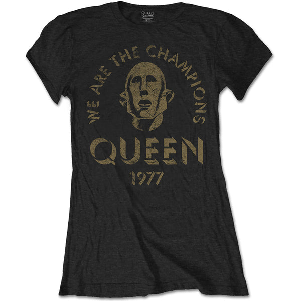 Queen Ladies Tee: We Are The Champions (XX-Large)