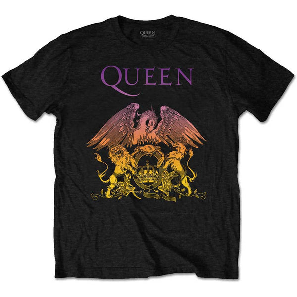 Queen Unisex Tee: Gradient Crest (XXX-Large)