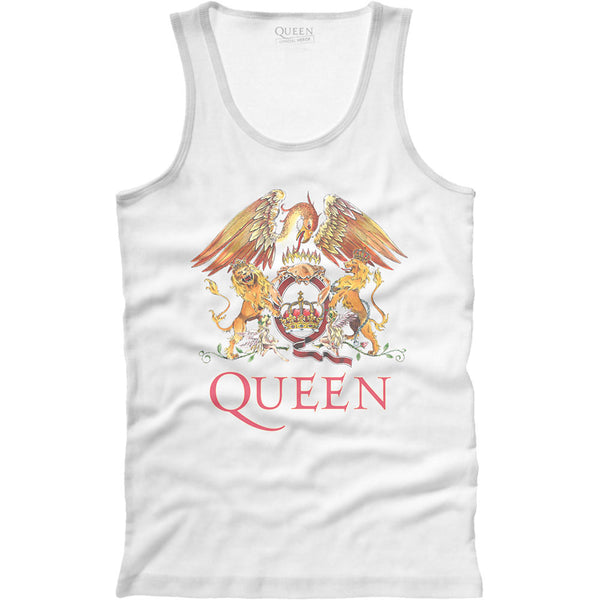 Queen Unisex Tee Vest: Classic Crest (X-Large)
