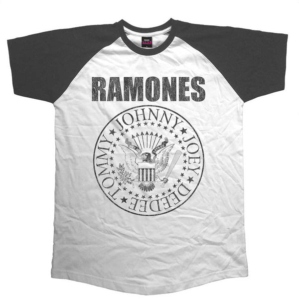 Ramones Unisex Raglan Tee: Presidential Seal 