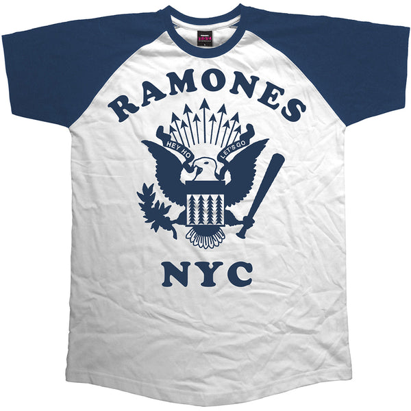 Ramones Unisex Raglan Tee: Retro Eagle 