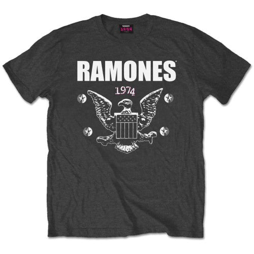 Ramones Unisex Tee: 1974 Eagle 