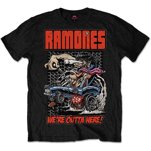 Ramones Unisex Tee: Outta Here 