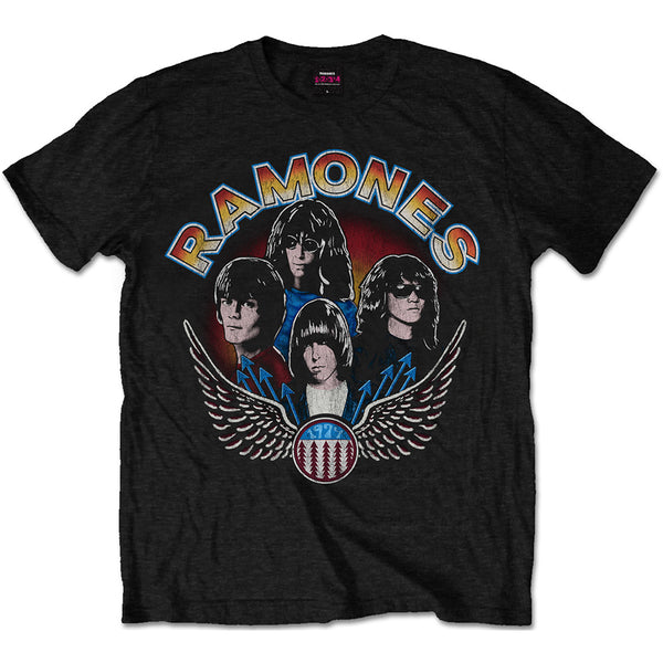 Ramones Unisex Tee: Vintage Wings Photo 