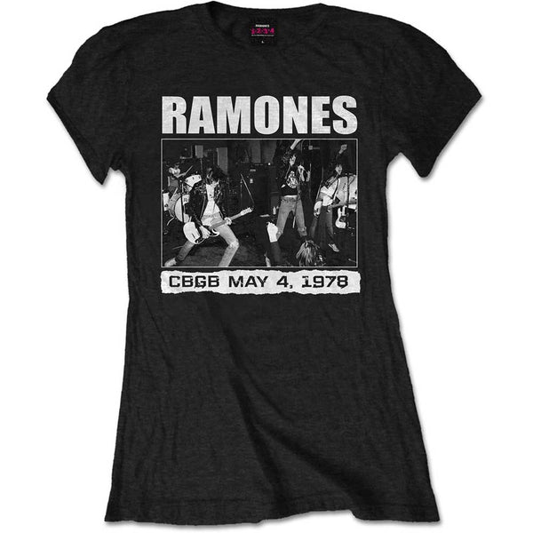 Ramones Ladies Tee: CBGB 1978 