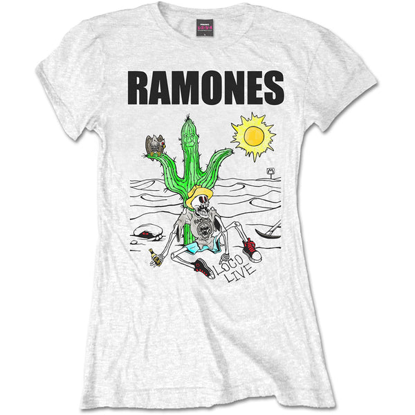 Ramones Ladies Tee: Loco Live 