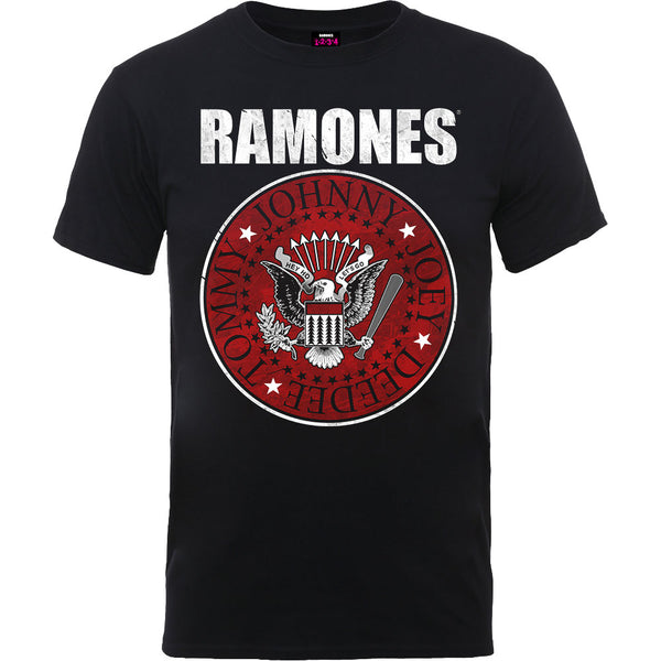 Ramones Unisex Tee: Red Fill Seal 