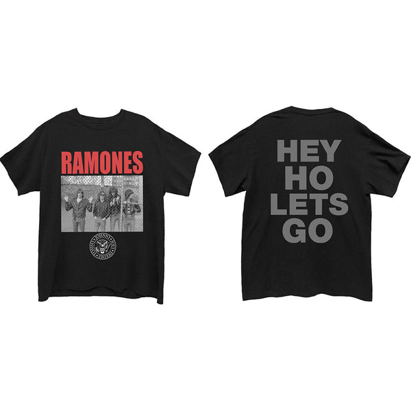 Ramones Unisex Tee: Cage Photo (Back Print) 