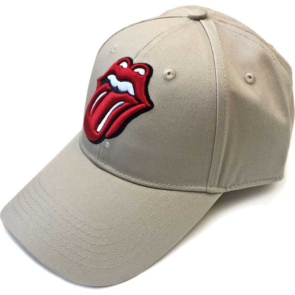 The Rolling Stones Unisex Baseball Cap: Classic Tongue (Sand)