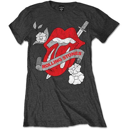 The Rolling Stones Ladies Tee: Vintage Tattoo (X-Large)