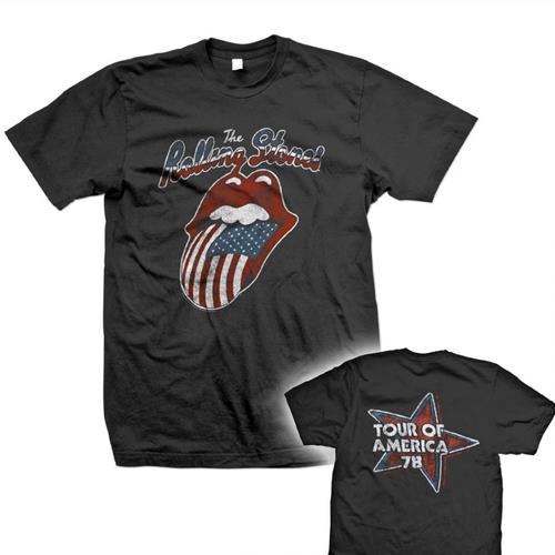 The Rolling Stones Unisex Tee: Tour of America 78 (Back Print) (XX-Large)