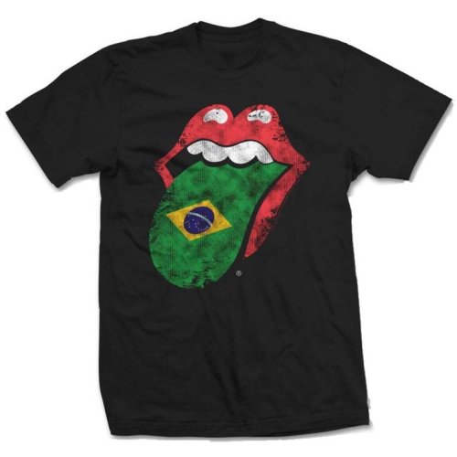 The Rolling Stones Unisex Tee: Brazil Tongue (XX-Large)