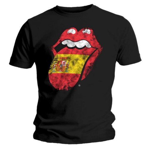 The Rolling Stones Unisex Tee: Spain Tongue (XX-Large)