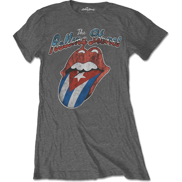 The Rolling Stones Ladies Tee: Rocks Off Cuba (XX-Large)