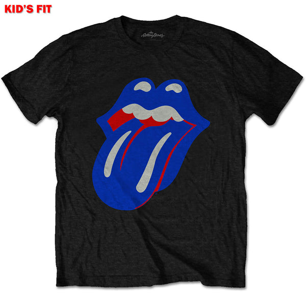 The Rolling Stones Kids Tee: Blue & Lonesome Classic Tongue (9 - 10 Years)