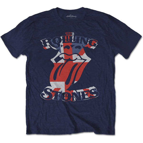 The Rolling Stones Unisex Tee: British Flag Tongue (XX-Large)