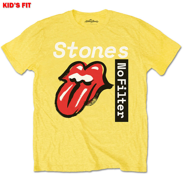 The Rolling Stones Kids Tee: No Filter Text (13 - 14 Years)