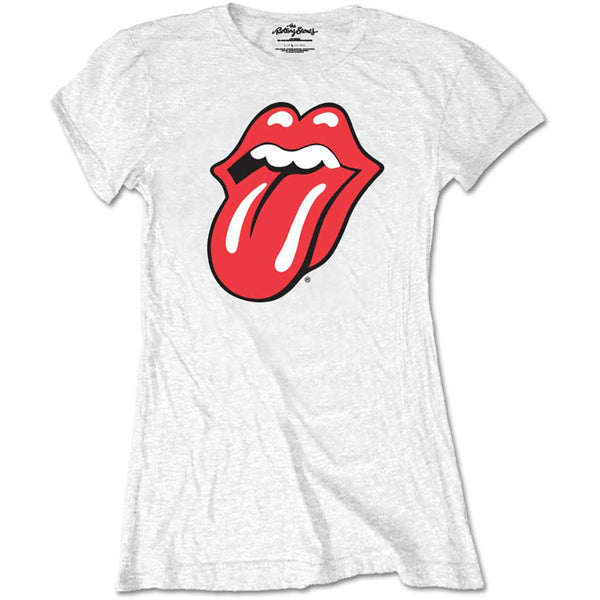The Rolling Stones Ladies Tee: Classic Tongue (Retail Pack) (X-Large)