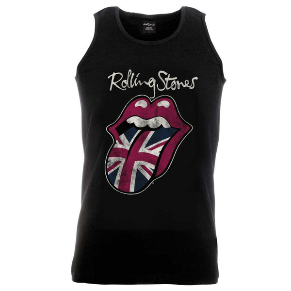 The Rolling Stones Unisex Tee Vest: Union Jack Tongue (X-Large)