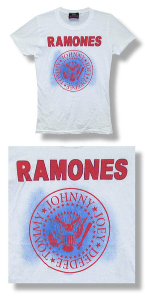 Buy Ramones Red Blue Classic Seal Logo Girls T-Shirt at Rocker Tee